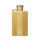 Refect Beauty Dunhill Desire Gold Eau de Toilette in a metallic gold rectangular bottle with a textured cap.
