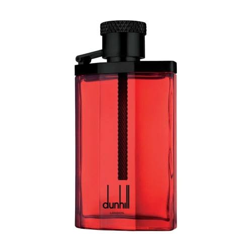 Refect Beauty Dunhill Desire Red Extreme Eau de Toilette in a bold red glass bottle with a black textured cap.