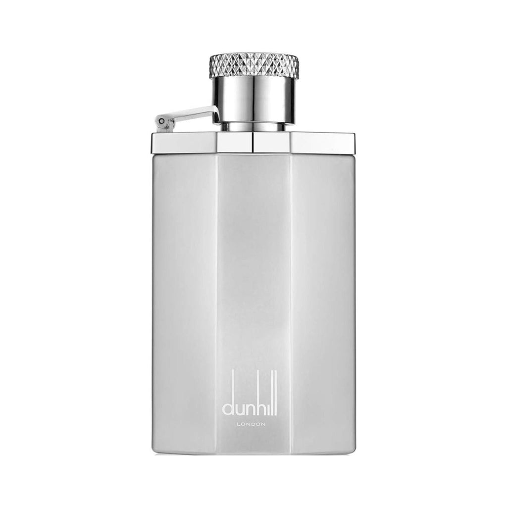 Refect Beauty Dunhill Desire Silver Eau de Toilette in a sleek metallic silver bottle with a textured cap