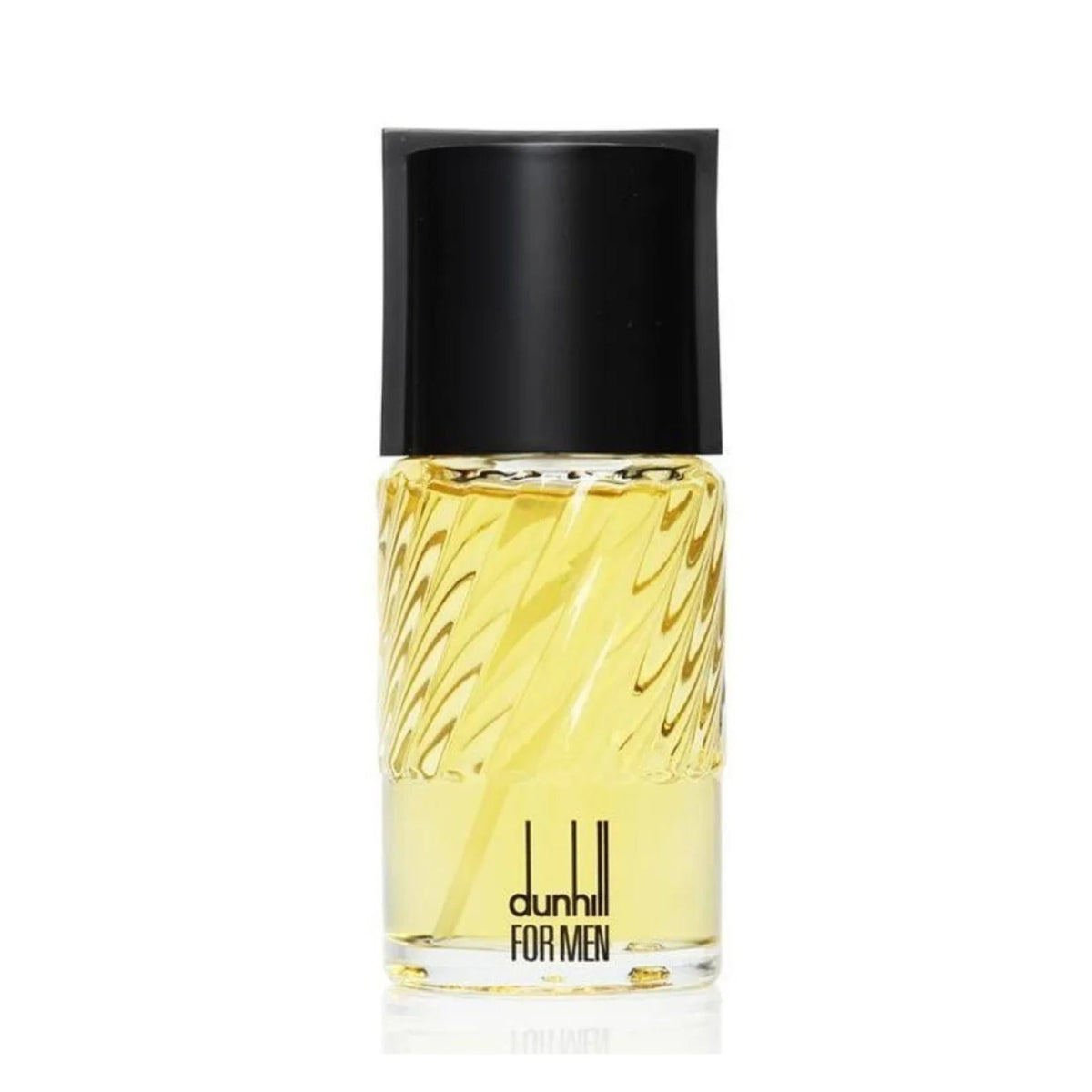 Refect Beauty Dunhill For Men Eau de Toilette in a clear glass bottle with a textured design and black cap.