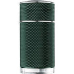 Refect Beauty Dunhill Icon Racing Eau de Parfum in a textured dark green cylindrical bottle with silver accents.