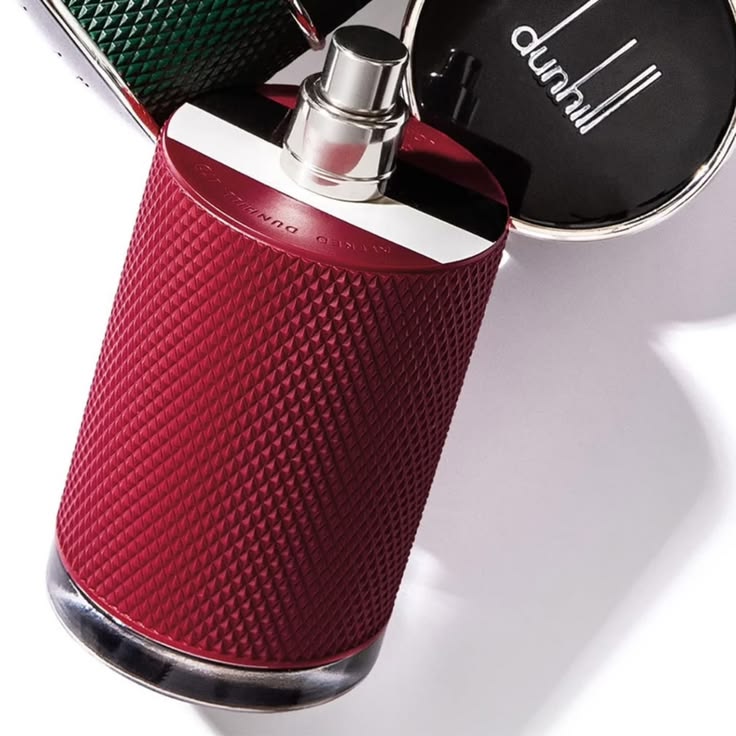 Refect Beauty Dunhill Icon Racing Red Eau de Parfum in a textured red bottle with a metallic cap
