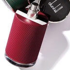 Refect Beauty Dunhill Icon Racing Red Eau de Parfum in a textured red bottle with a metallic cap