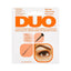 Refect Beauty Duo Dark Brush On Adhesive for false lashes in packaging with brush applicator and eye demonstration