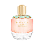 Refect Beauty Elie Saab Girl of Now Lovely perfume bottle with a soft pink glass base and mint green floral cap.