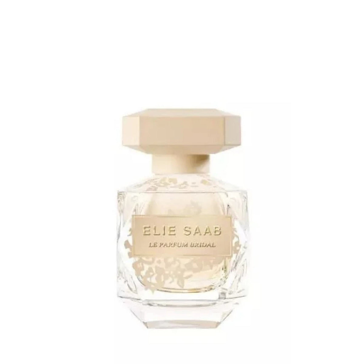 Refect Beauty Elie Saab Le Parfum Bridal eau de parfum in a faceted glass bottle with a cream-colored cap.