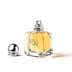 Refect Beauty Emporio Armani Because It’s You Eau de Parfum in a clear glass bottle with a silver cap