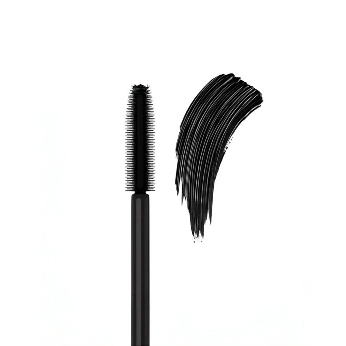 Refect Beauty Golden Rose Endless Lashes Mascara elastomer brush with a rich black formula swatch on white background