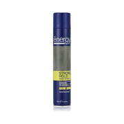 Refect Beauty ENERGY 1 strong hold hair styling spray in a blue and yellow aerosol canister