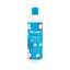 Refect Beauty Enliven Coconut and Vanilla shampoo bottle with blue cap and tropical fruit illustrations