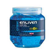 Refect Beauty Enliven Extreme Blue hair gel in a clear 250ml jar with a blue styling formula for maximum hold.