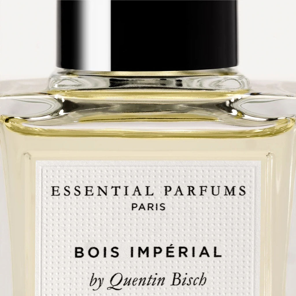 Refect Beauty Essential Parfums Bois Impérial unisex eau de parfum bottle with textured white label and gold liquid