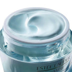 Refect Beauty Estée Lauder DayWear sorbet crème with a light blue, whipped texture in an open glass jar.