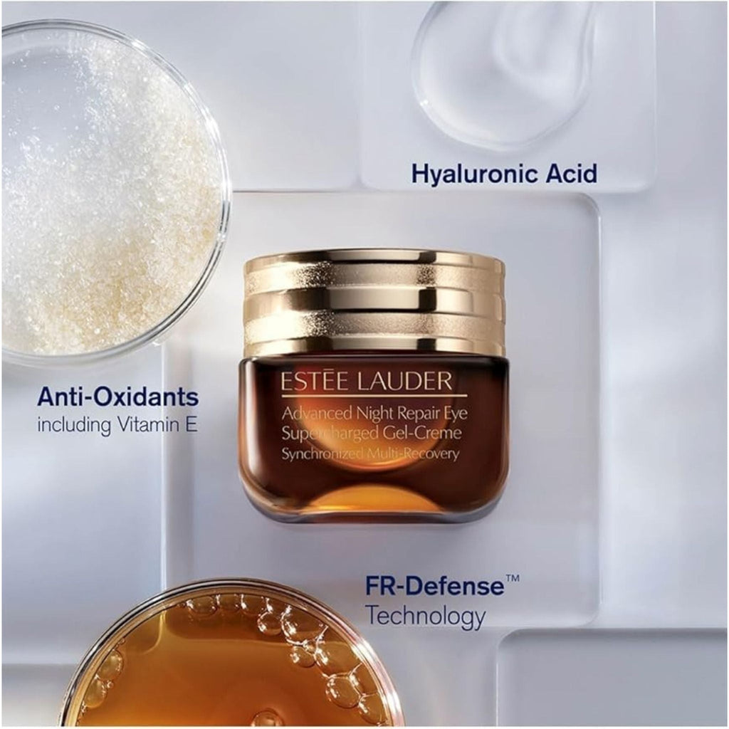 Refect Beauty Estée Lauder Advanced Night Repair eye gel-creme jar with hyaluronic acid and antioxidant ingredients