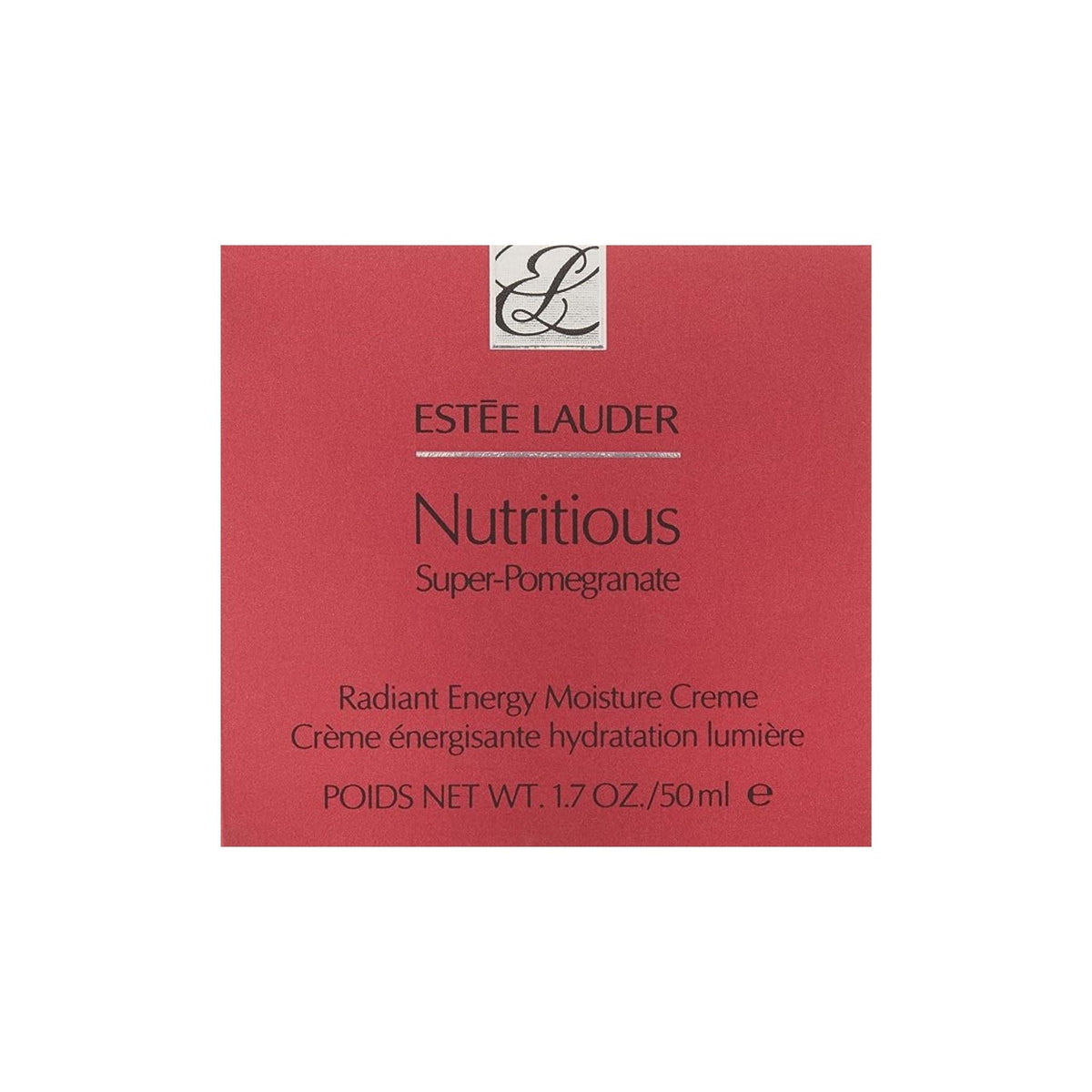 Refect Beauty Estée Lauder Nutritious Super-Pomegranate Radiant Energy Moisture Crème in a red 50ml jar box