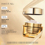 Refect Beauty Estée Lauder Revitalizing Supreme+ Youth Power Creme in a gold jar with clinical results text overlay
