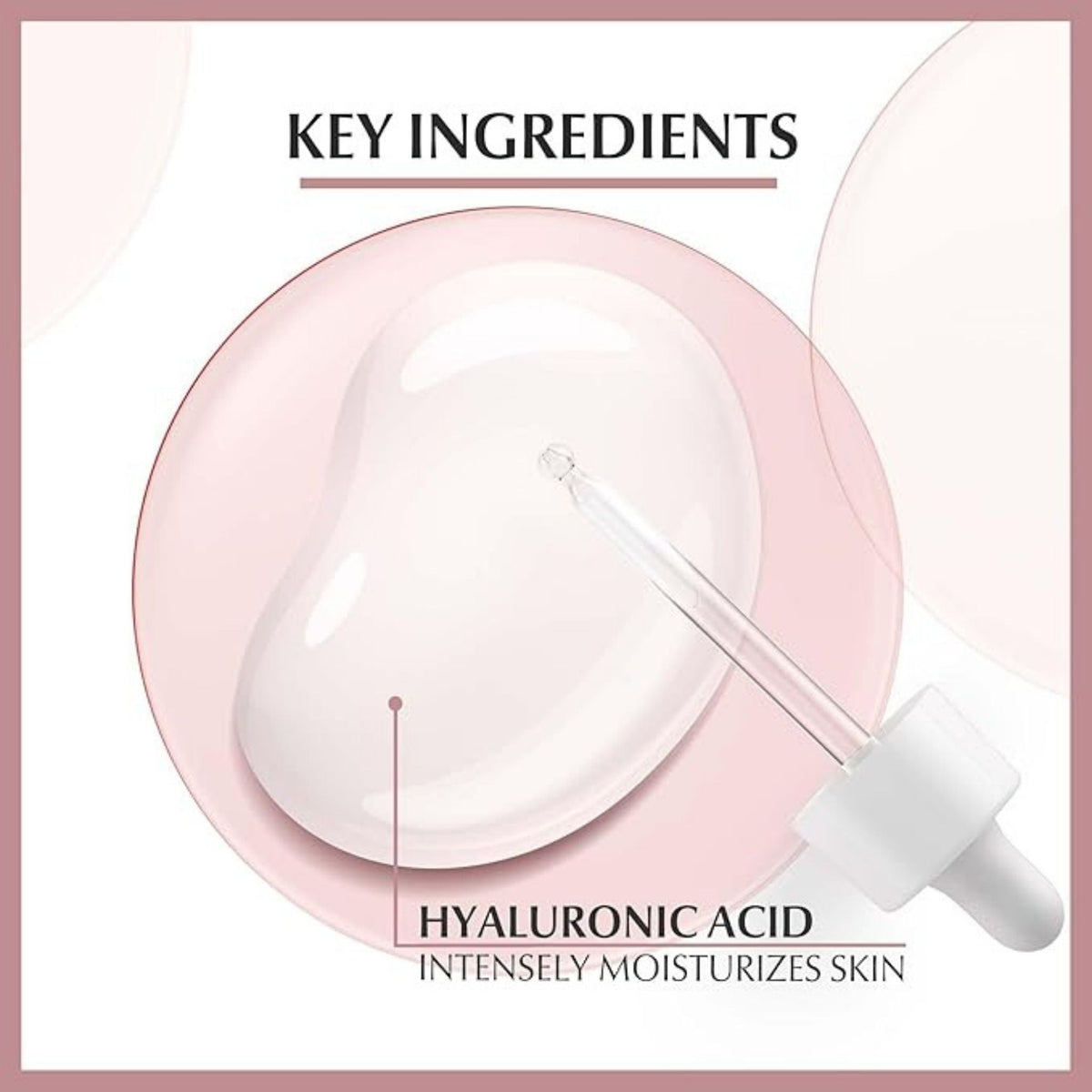 Refect Beauty Eucerin face serum texture showing clear hydrating formula with a dropper highlighting hyaluronic acid