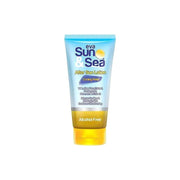 Refect Beauty Eva Sun & Sea After Sun Lotion in a blue and yellow squeeze tube for soothing sun-exposed skin.