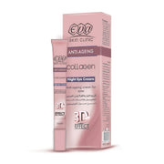 Refect Beauty Eva Collagen Night Eye Cream tube and packaging box for anti-aging and hydration.