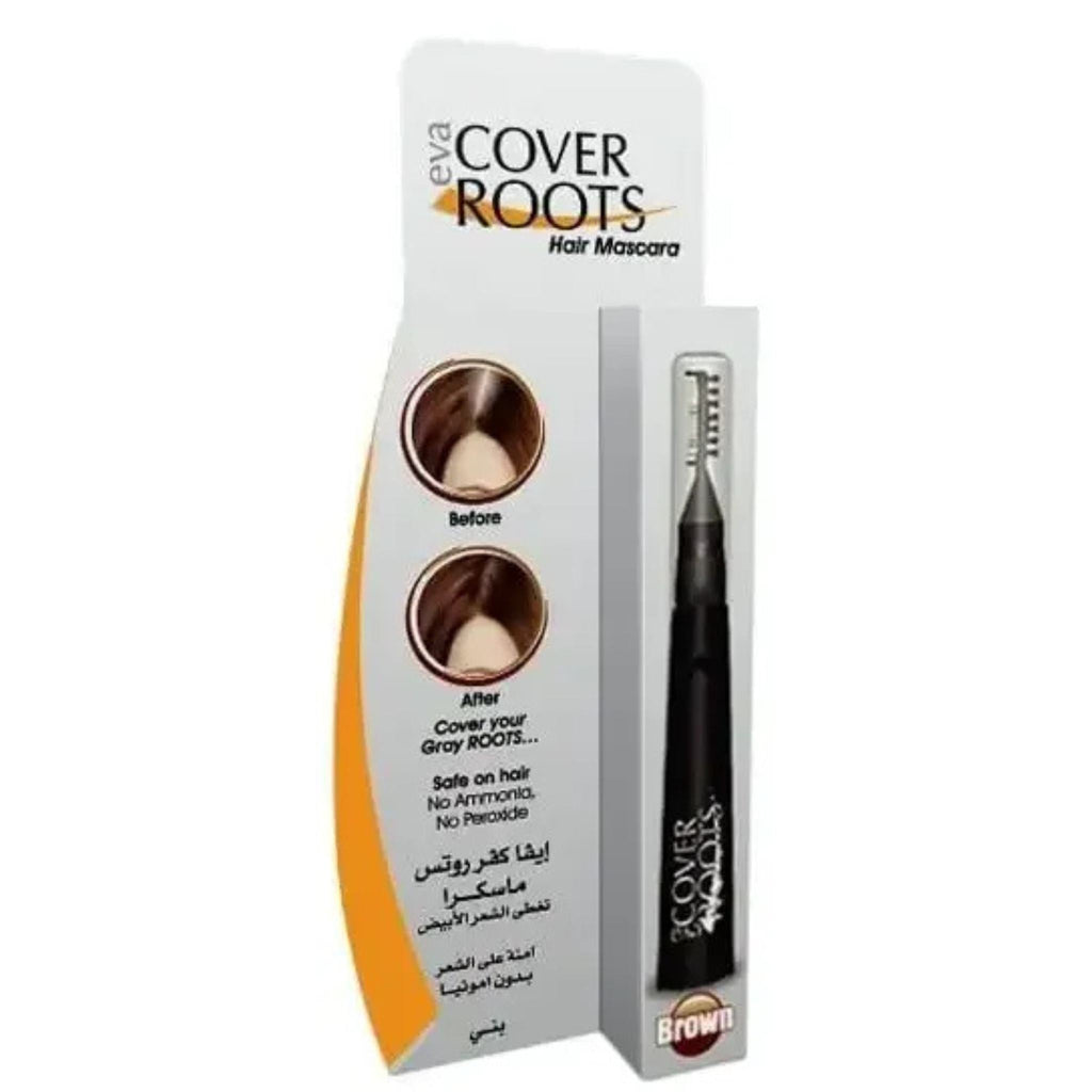 Refect Beauty Eva Cover Roots Hair Mascara in brown for instant grey root coverage with a precise brush applicator