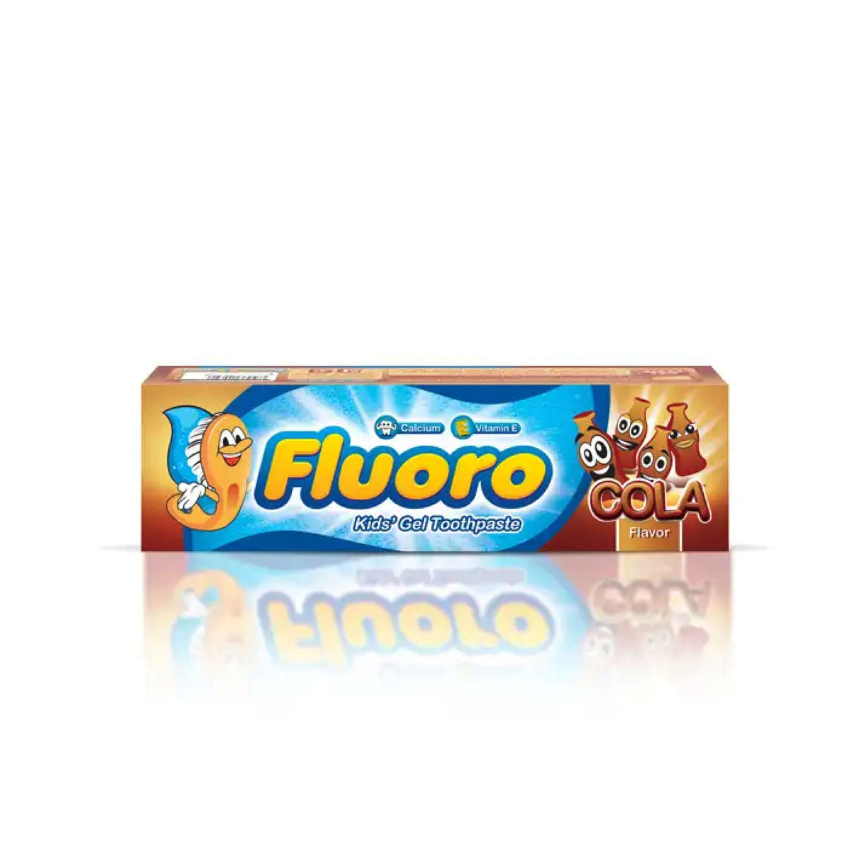 Refect Beauty Eva Fluoro cola-flavored fluoride toothpaste box for kids with fun cartoon characters