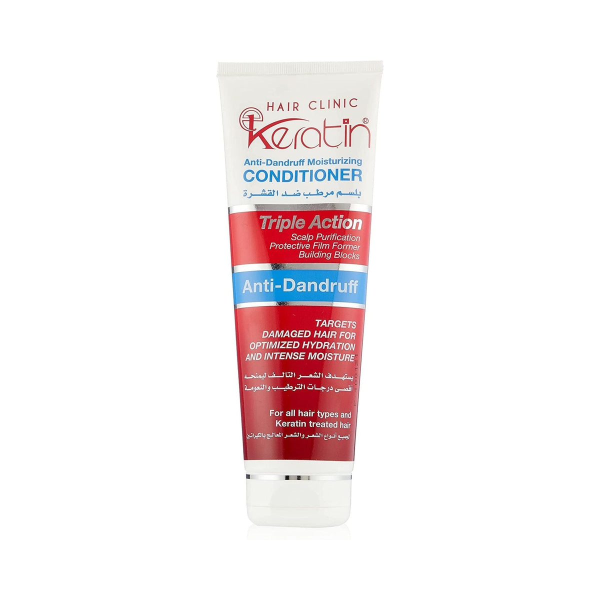 Refect Beauty Eva Hair Clinic Keratin Anti-Dandruff Conditioner tube for scalp health and hair strengthening.