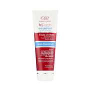 Refect Beauty Eva Hair Clinic Keratin Anti-Dandruff Shampoo in a white and red squeeze tube for scalp care.