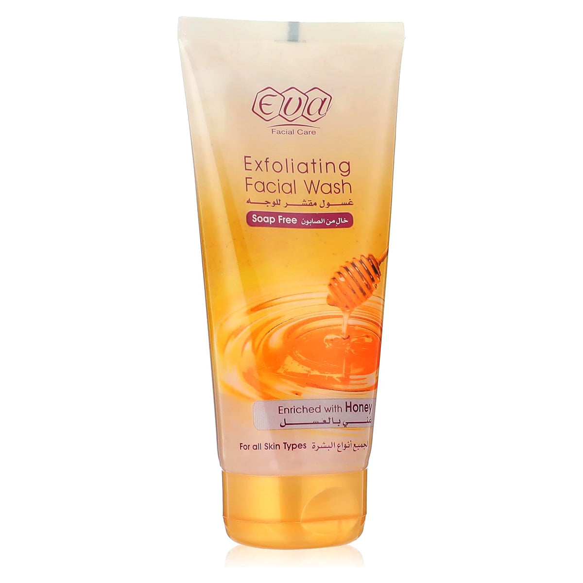 Refect Beauty Eva exfoliating facial wash in a honey-infused tube for gentle skin cleansing and hydration
