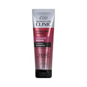 Refect Beauty Eva Advanced Care Clinic Keratin Intensive Repair Shampoo in a metallic red and silver tube.