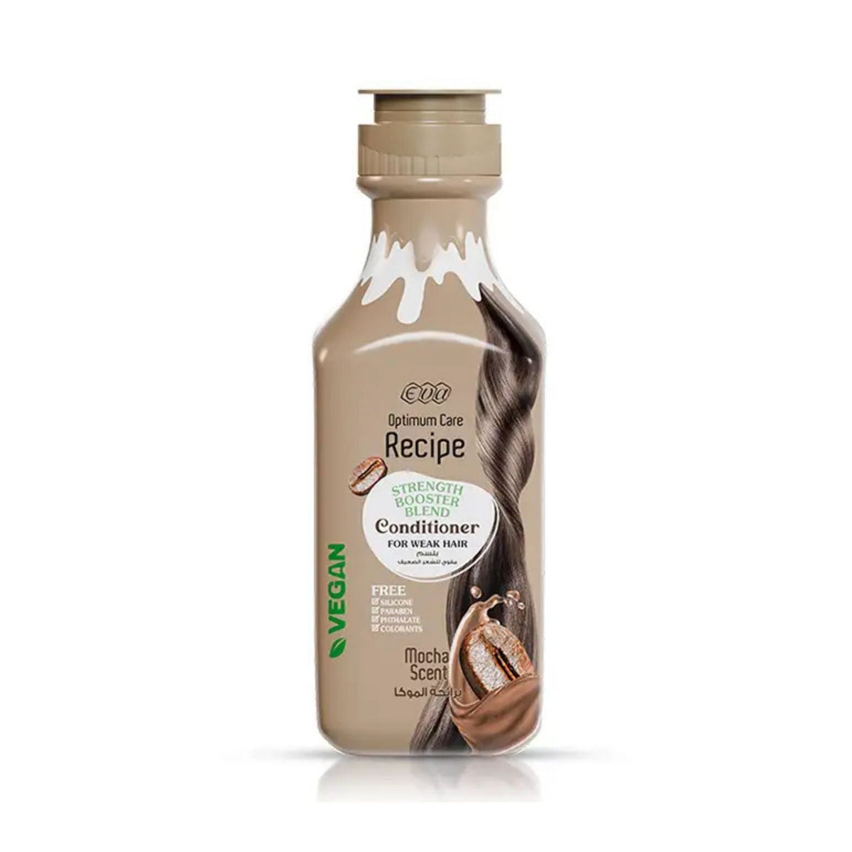 Refect Beauty Eva Optimum Care mocha scented hair conditioner bottle for weak hair with vegan formula