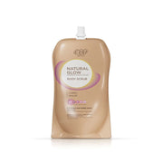 Refect Beauty Eva Skin Care Natural Glow body scrub in a beige pouch for exfoliating and brightening skin texture