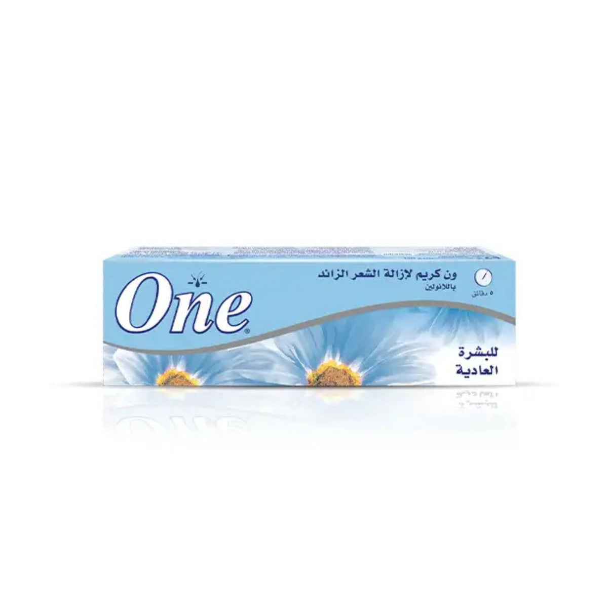 Refect Beauty Eva One hair removal cream box for normal skin with blue floral design and moisturizing formula