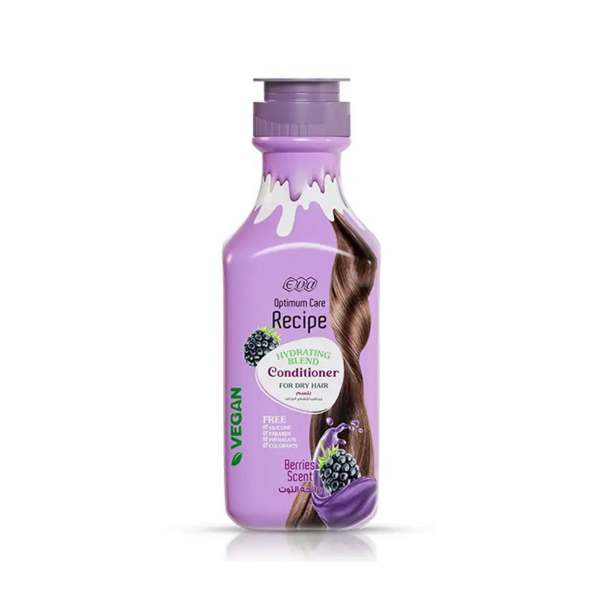 Refect Beauty Eva Optimum Care berries scent hydrating hair conditioner bottle for dry hair with vegan formula