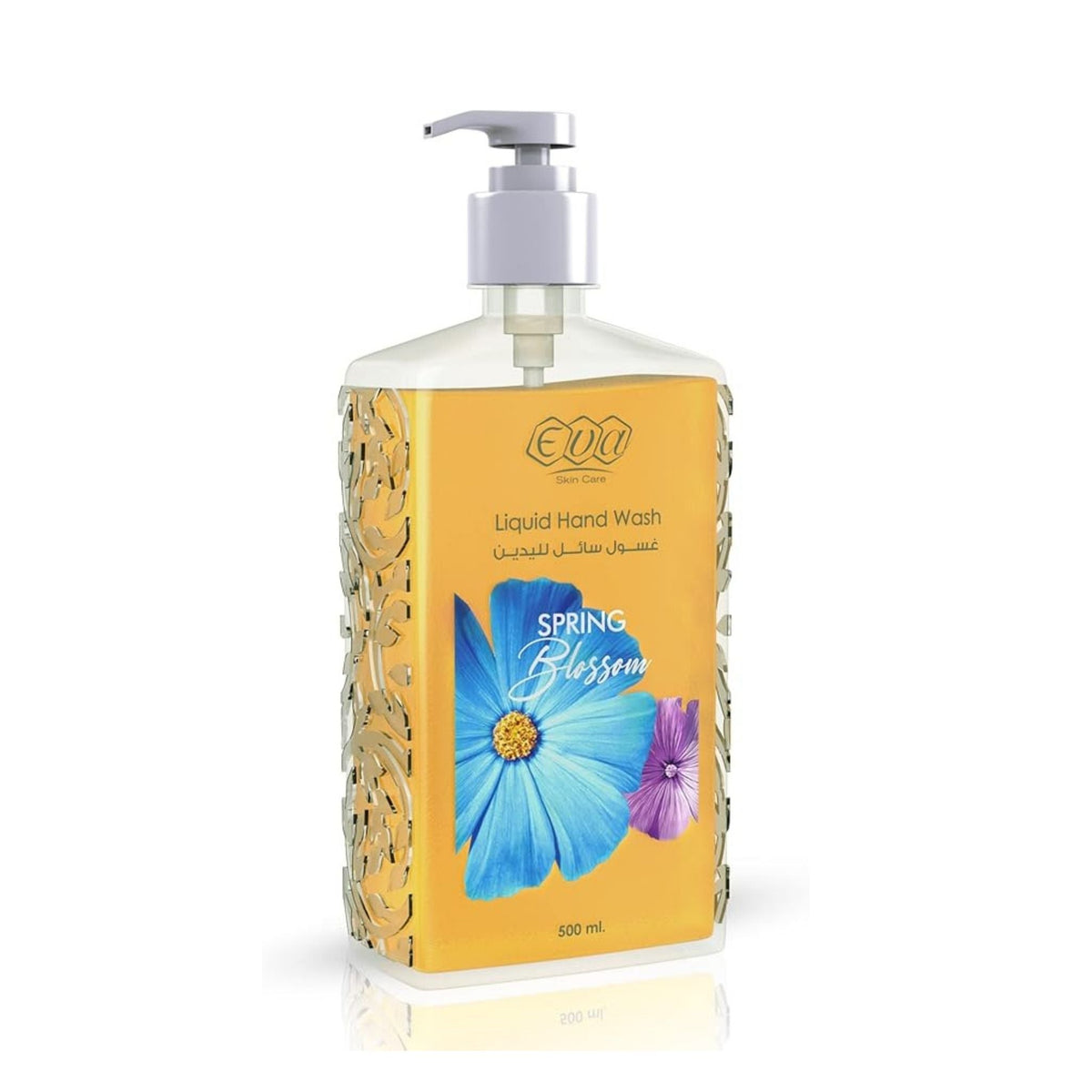 Refect Beauty Eva Spring Blossom liquid hand wash in a decorative 500ml pump bottle with floral label design