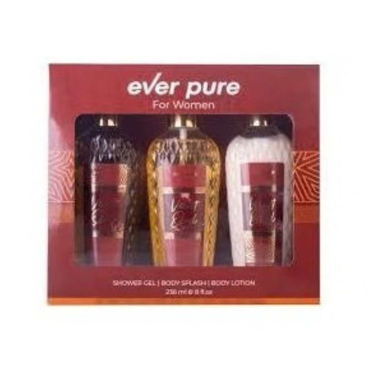 Refect Beauty Ever Pure Velvet Oud gift set featuring shower gel, body splash, and body lotion in a display box.