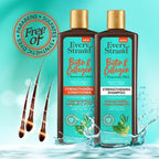Refect Beauty Every Strand Biotin, Collagen, and Rosemary Mint hair strengthening conditioner and shampoo bottles.