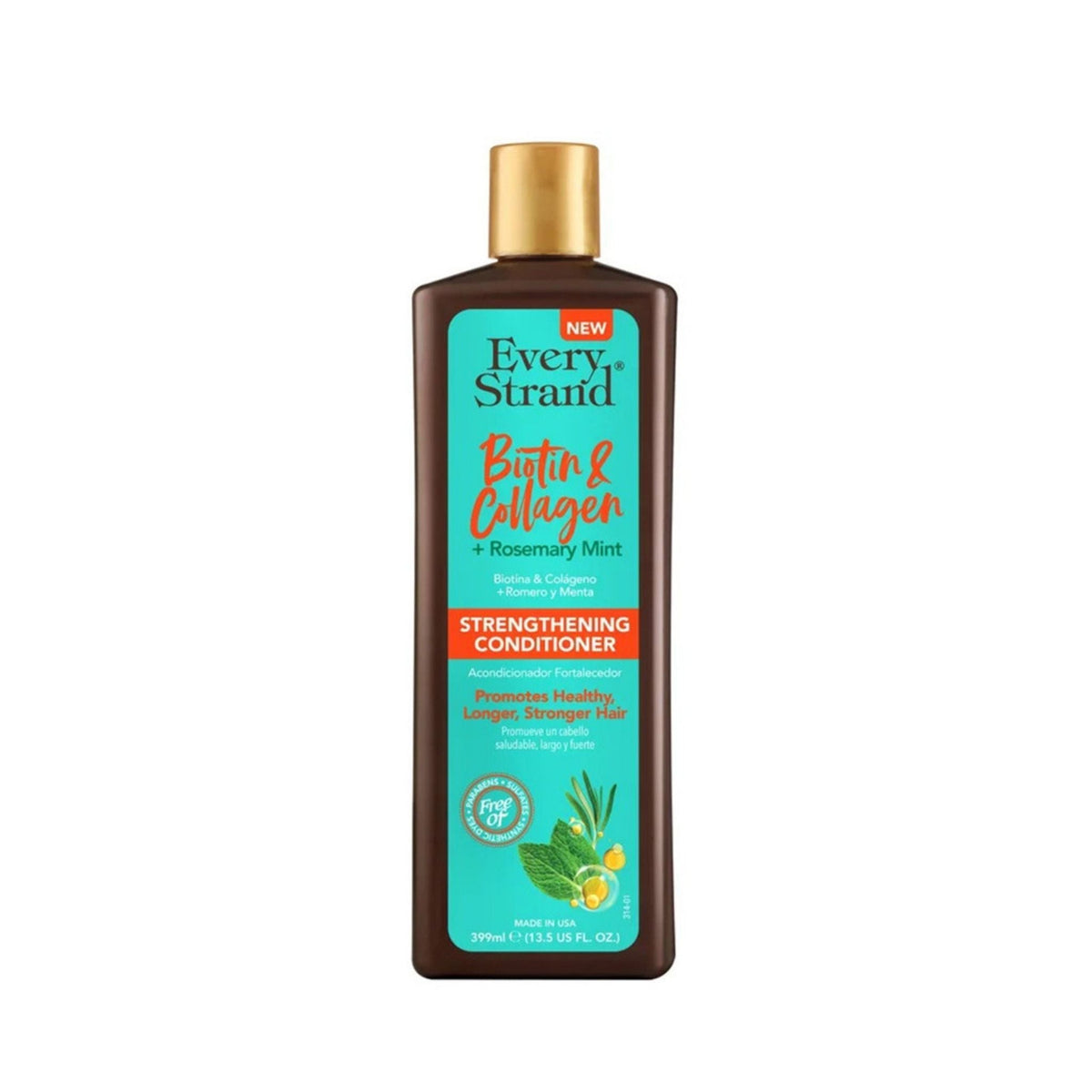 Refect Beauty Every Strand Biotin, Collagen & Rosemary Mint hair strengthening conditioner bottle