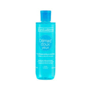Refect Beauty Evoluderm gentle eye make-up remover in a clear blue bottle for sensitive skin