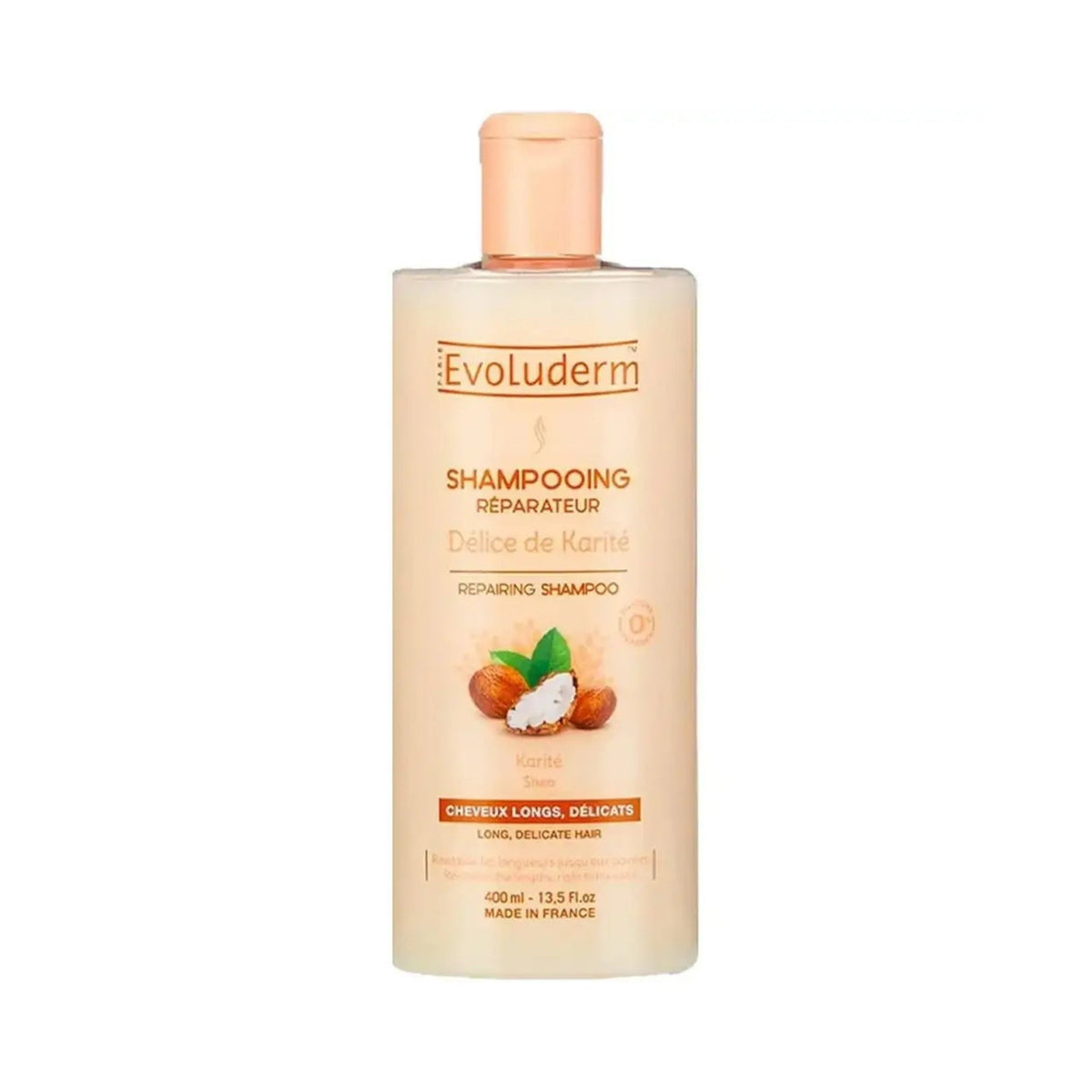 Refect Beauty Evoluderm Repairing Shea Butter shampoo bottle for dry and damaged hair