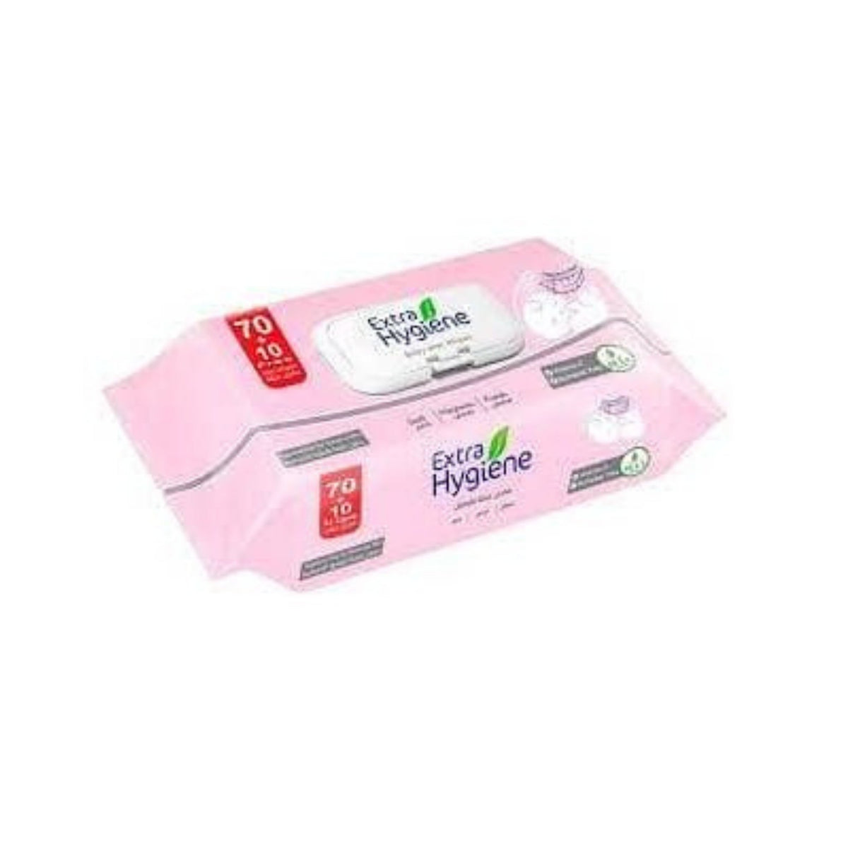Refect Beauty Extra Hygiene baby wet wipes in a soft pink resealable pack for sensitive skin