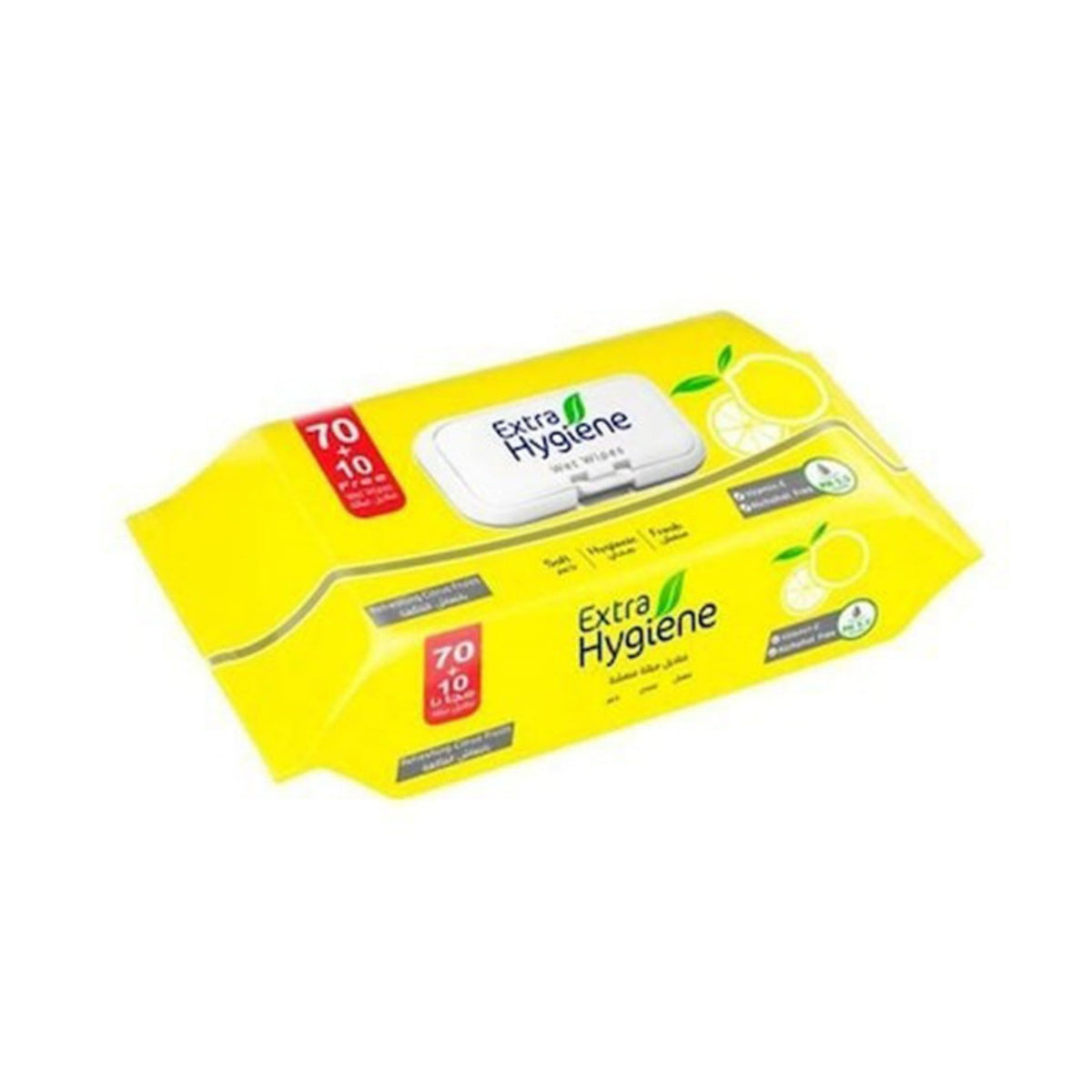 Refect Beauty Extra Hygiene fruit-scented facial wet wipes in a bright yellow resealable travel pack