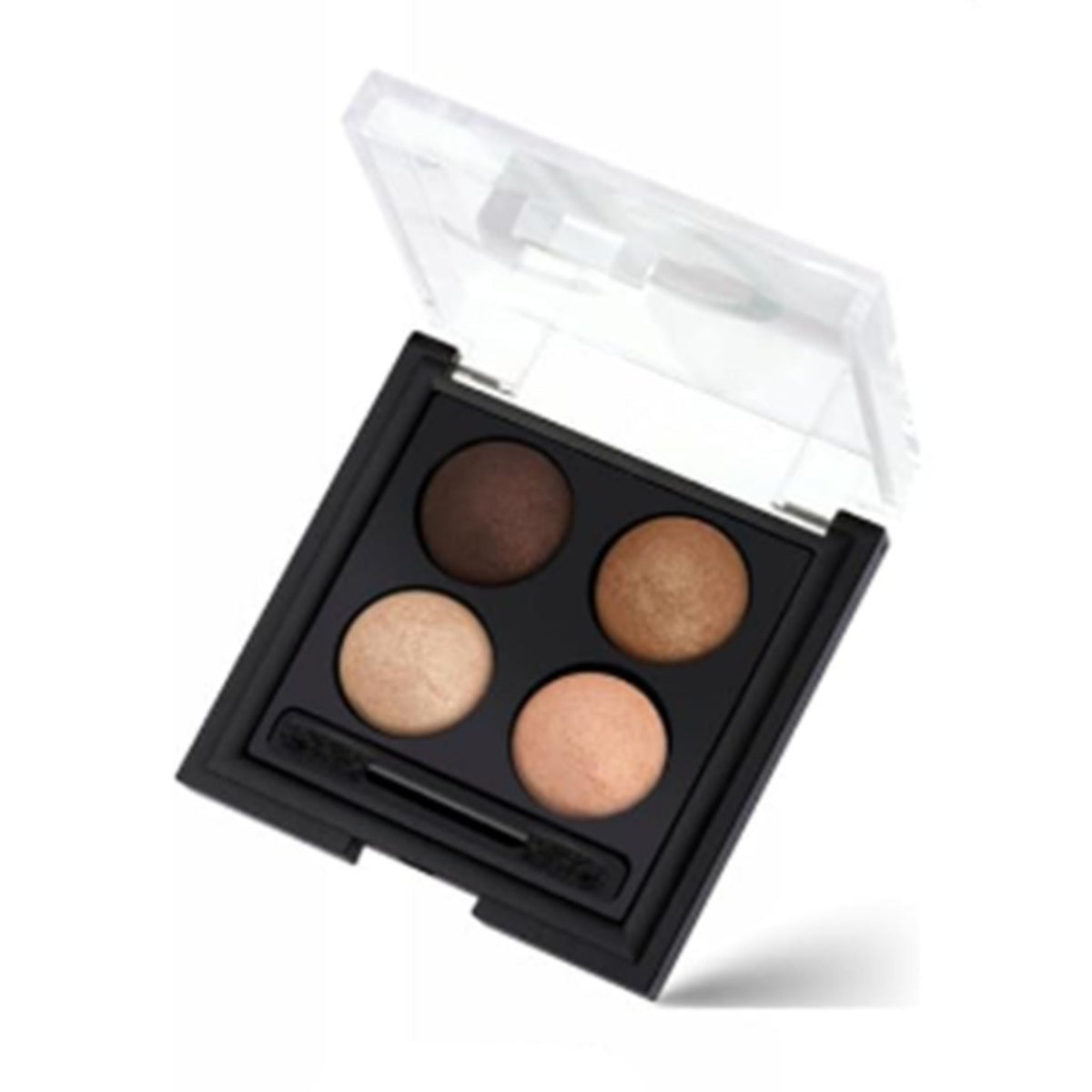 Refect Beauty Golden Rose wet and dry eyeshadow quad palette featuring four neutral brown and beige shades 04