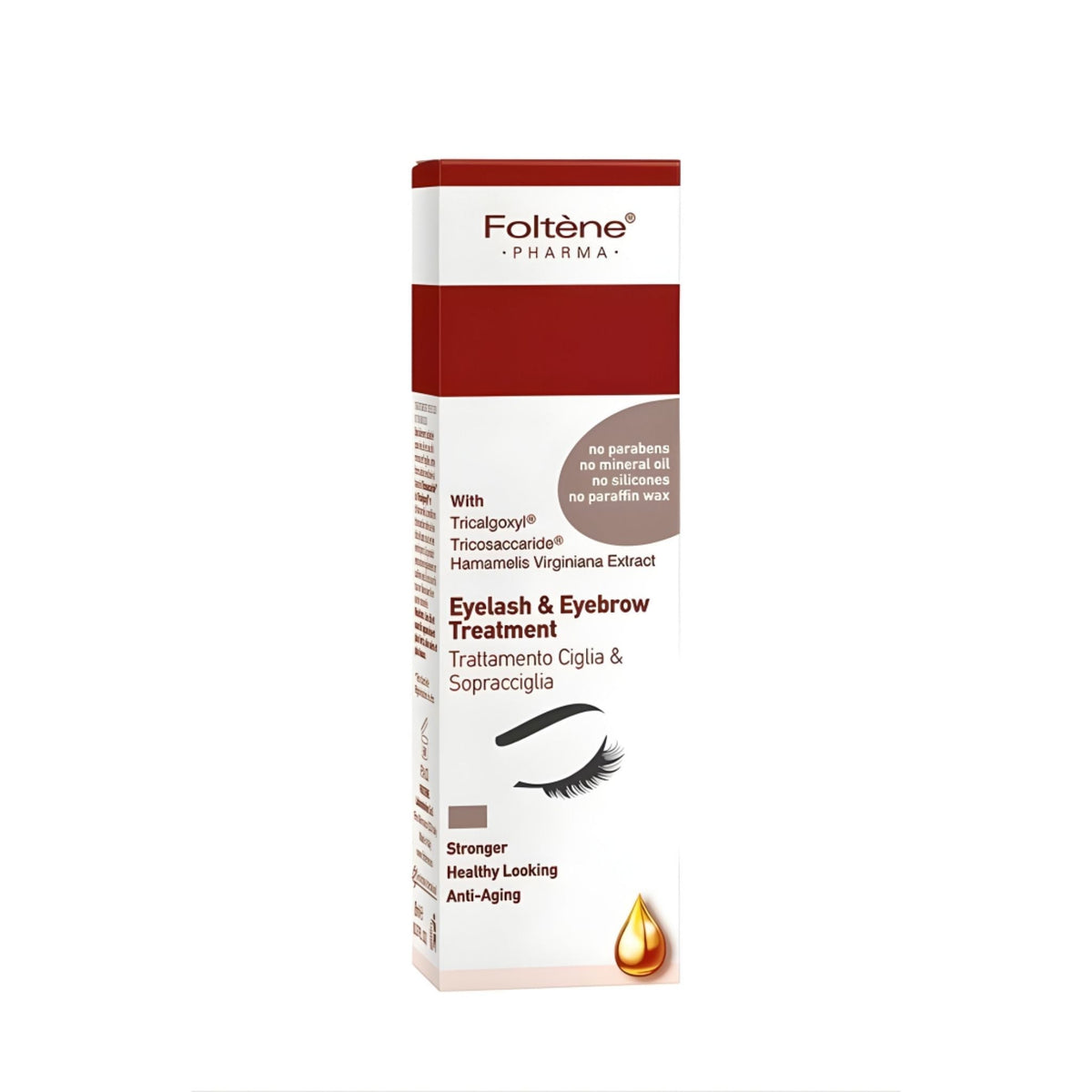Refect Beauty Foltene Eyelash & Eyebrow Treatment box featuring growth-stimulating formula for thicker lashes