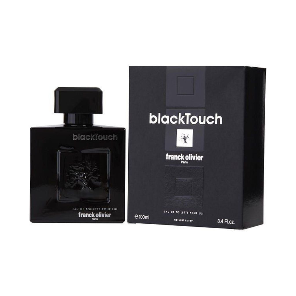 Refect Beauty Franck Olivier Black Touch Eau de Toilette bottle and matching black packaging box for men