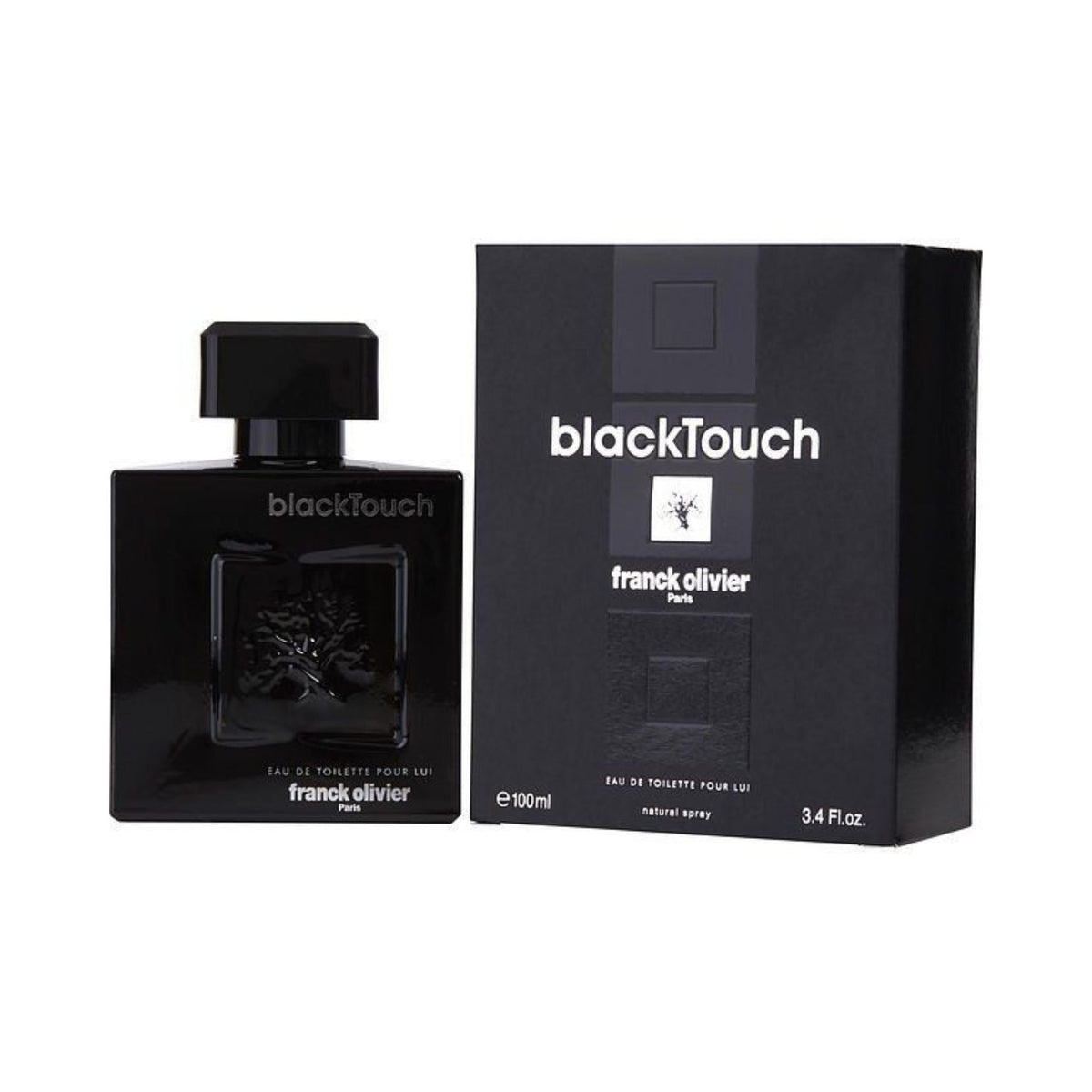 Refect Beauty Franck Olivier Black Touch Eau de Toilette bottle and matching black packaging box for men