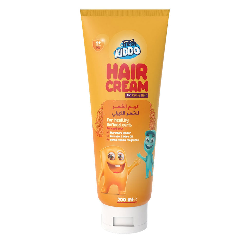 Refect Beauty Fresh Kiddo Hair Cream in an orange tube for defining and nourishing children's curly hair.
