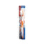 Refect Beauty Fuchs Ortho medium toothbrush with orange and white ergonomic handle for cleaning braces and wires