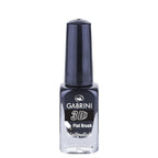 Refect Beauty Gabrini 3D nail polish in a deep black shade with a glossy finish and flat brush applicator 59