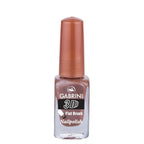 Refect Beauty Gabrini 3D nail polish in a metallic bronze shade with a glossy finish in a clear glass bottle. 74