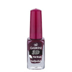 Refect Beauty Gabrini 3D nail polish in a deep burgundy shade with a glossy finish and flat brush applicator 33